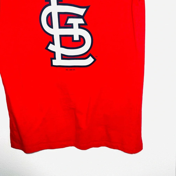 St. Louis Cardinals Tee Nike MLB Baseball Red Slim Fit V-neck Medium Women’s - Picture 4 of 9